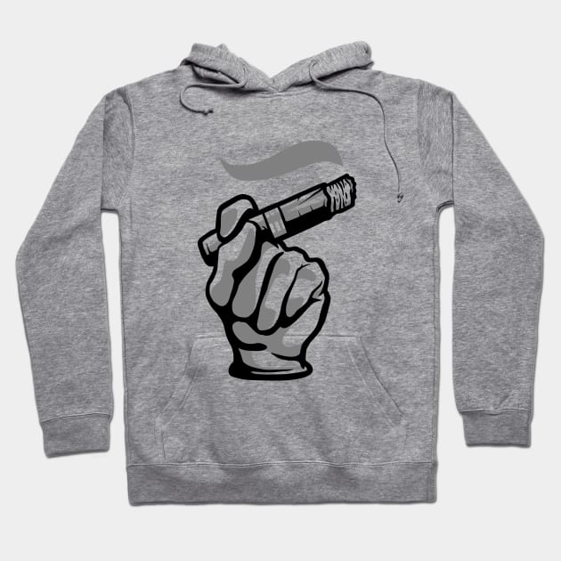 Hand Holding a Cigar Hoodie by HalpinDesign